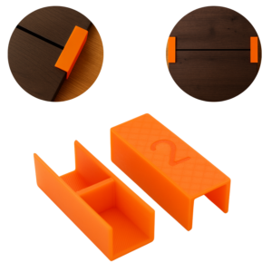 2szt Uchwyty stolarskie do montażu frontu idealna szczelina 2mm, płyta 18mm