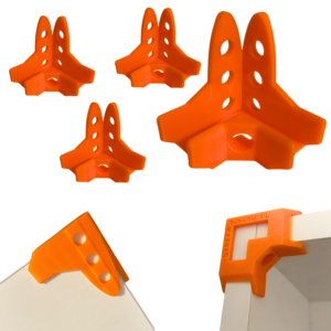 4x Szablon stolarski L 18mm długi uchwyt szablon do korpusów trzecia ręka zestaw