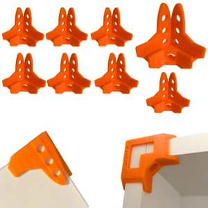 8x Szablon stolarski L 18mm długi uchwyt szablon do korpusów trzecia ręka zestaw XL