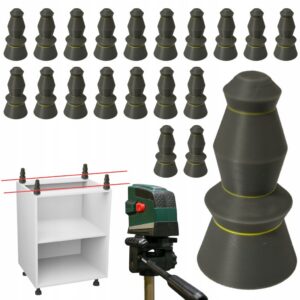 20x Pionki do poziomowania szafek i blatów system poziomowania laserowego