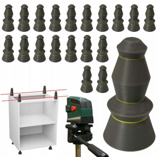 20x Pionki do poziomowania szafek i blatów system poziomowania laserowego