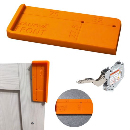 Szablon BLUM Aventos front 75mm