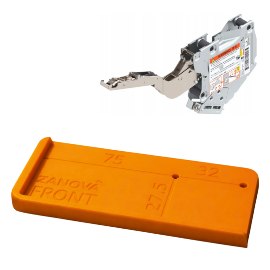 Szablon BLUM Aventos front 75mm