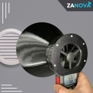 Kołnierz Rękaw Tuba Lej Do Anemometru Adapter Wiatromierza Wt87 Rekuperacji