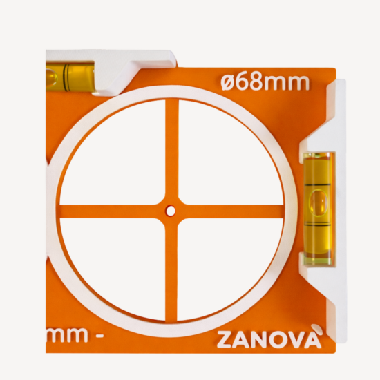 Szablon do wyznaczania otworów pod puszki podwójny