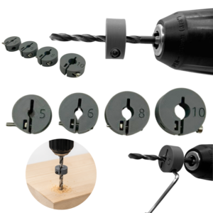 Ograniczniki do wierteł głębokości wiercenia 5mm, 6mm, 8mm, 10mm ZANOVA