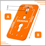 Szablon do klamek 38mm 79mm 72mm – zdjęcie 6
