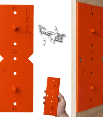 Przymiar do podpórek z regulacją półki 7 x 32mm - Dokładne wiercenie