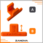 Szablon Uchwyt do Montażu Frontów Meblowych 3mm przymiar 18mm precyzja – zdjęcie 6