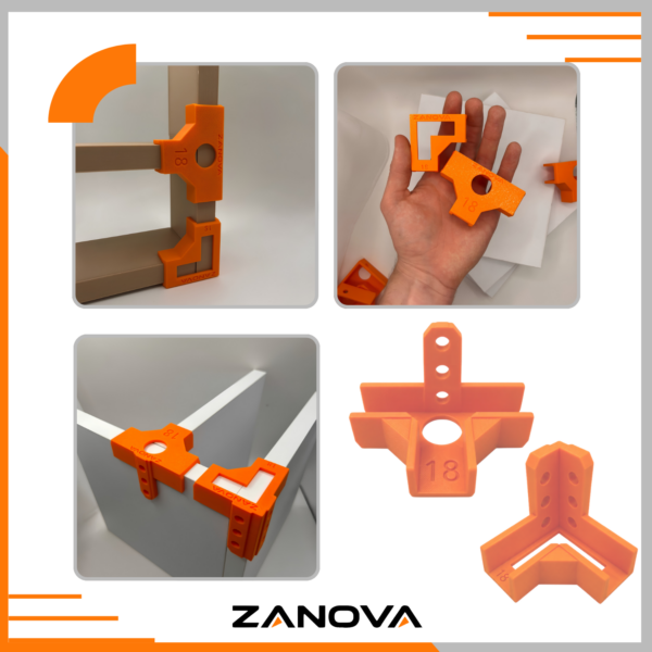 Zestaw uchwytów stolarskich przedłużanych 2x TL 4x LL płyta 18mm trzecia ręka