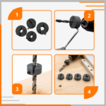 Ograniczniki do wierteł głębokości wiercenia 5mm, 6mm, 8mm, 10mm ZANOVA – zdjęcie 3