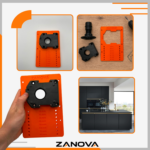 Regulowany szablon do montażu nóżek Hafele Axilo dwustronny 10-80mm – zdjęcie 6