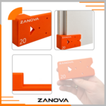 Przymiar do montażu blend z szablonem do zawiasów dystans 20 mm stolarski – zdjęcie 8
