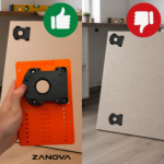 Regulowany szablon do montażu nóżek Hafele Axilo dwustronny 10-80mm – zdjęcie 5