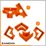 Zestaw uchwytów stolarskich 2T 4L 18mm Pomarańczowe trzecia ręka – zdjęcie 9