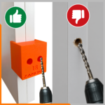 Szablon do wiercenia odbojników TIP-ON 10mm podwójny płyta 18mm BLUM – zdjęcie 4