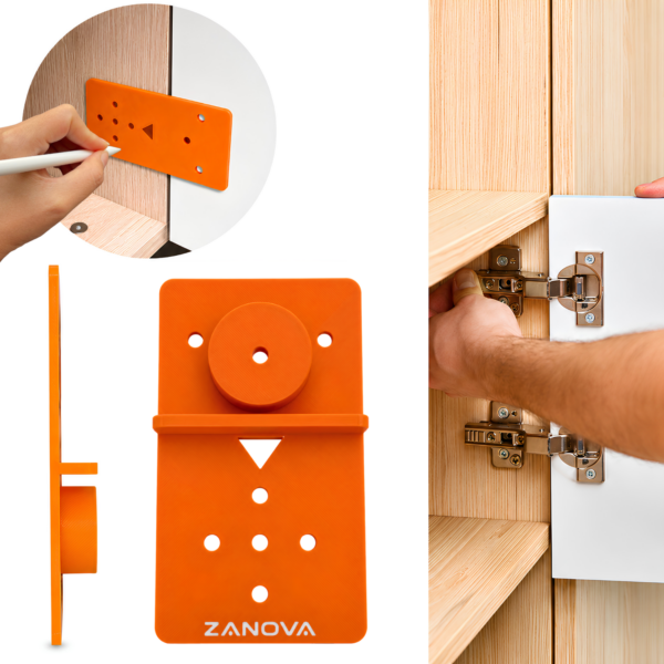 Szablon do prowadników zawiasów na mebel blum