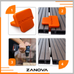 Dystanse do Desek Tarasowych - Zestaw 10 sztuk 8mm 6mm 4mm dystans – zdjęcie 4