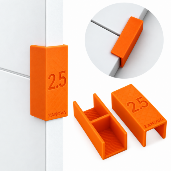 2szt Uchwyty stolarskie do montażu frontu idealna szczelina 2,5mm, płyta 18mm