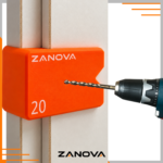 Przymiar do szybkiego montażu blend dystans 20 mm szablon stolarski – zdjęcie 2